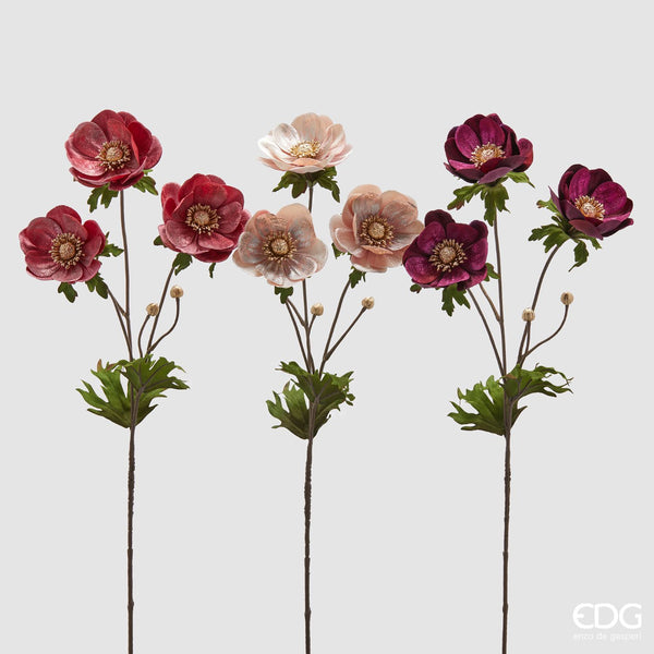 EDG Enzo De Gasperi | Anemone in velluto con ramo Natale 2025