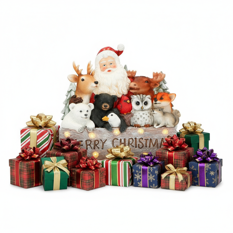Timstor | Babbo Natale Poly con Animali