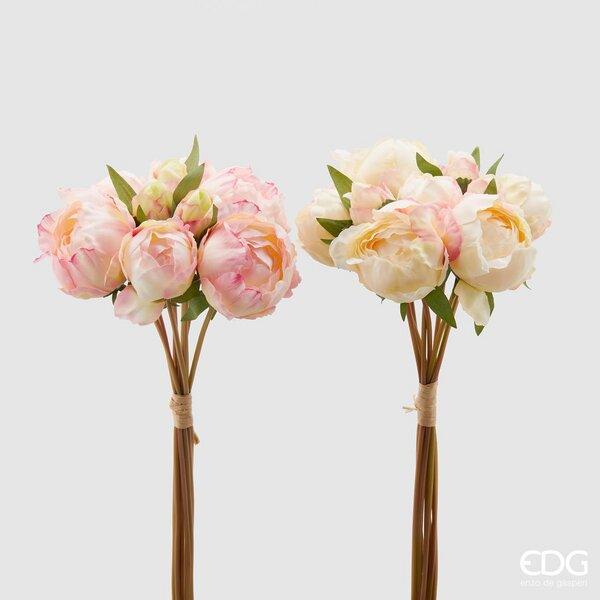 Bouquet Fiori Artificiali  Peonia Olis 2 colori Assortiti EDG Enzo De Gasperi