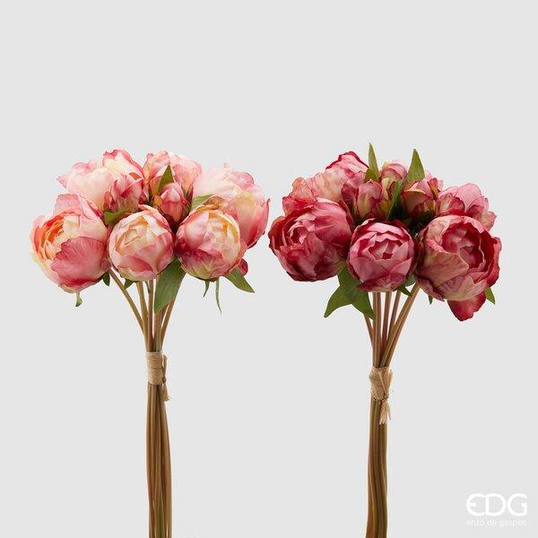 Bouquet Fiori Artificiali  Peonia Olis 2 colori Assortiti EDG Enzo De Gasperi