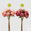 Bouquet Fiori Artificiali  Peonia Olis 2 colori Assortiti EDG Enzo De Gasperi