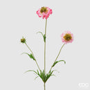 Fiore artificiale Scabiosa con ramo H. 65 cm. EDG Enzo De Gasperi