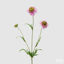 Fiore artificiale Scabiosa con ramo H. 65 cm. EDG Enzo De Gasperi