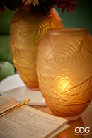 Enzo De Gasperi Vaso Foglie in Vetro Opaco 🍃