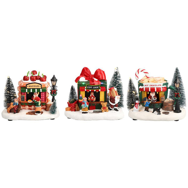 Timstor Carillon Negozio Di Natale con Babbo Natale e Bambini, con luci Led 🎄 Natale 2024