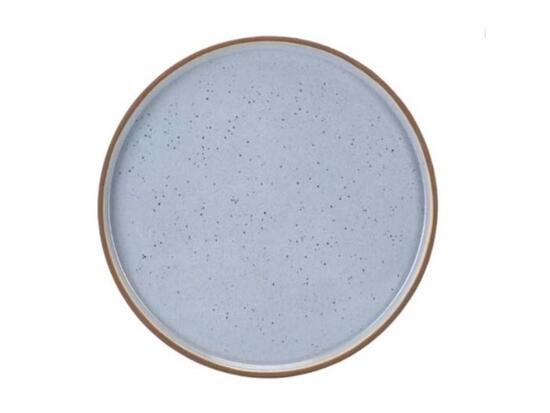 Piatto Rotondo da portata Biscuit Light Blue in Stoneware Fade Maison