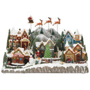 Timstor Carillon Villaggio di Natale con Renne e Babbo Natale su Slitta, con Led 🎄 Natale 2025