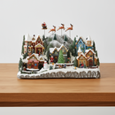 Timstor Carillon Villaggio di Natale con Renne e Babbo Natale su Slitta, con Led 🎄 Natale 2025