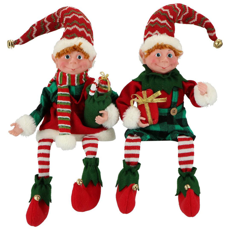 Decoro Elfo H. 64 cm. sospeso Natale 2023 Timstor