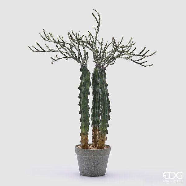 Pianta Artificiale Cactus Cereus con Vaso EDG Enzo De Gasperi