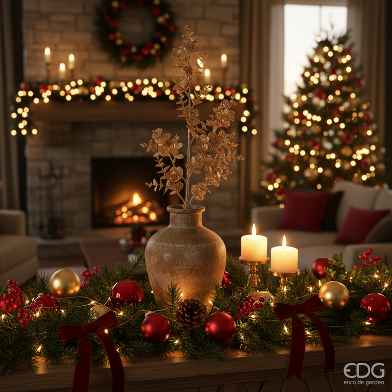 EDG Enzo De Gasperi | Eucalipto decorativo con ramo Natale 2025