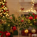 EDG Enzo De Gasperi | Corallo con ramo in poliestere Natale 2025