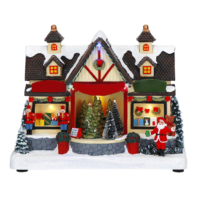 Carillon Led Casa sull'albero di Natale animata Natale 2023 Timstor
