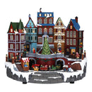 Timstor Carillon Villaggio con Albero e Trenino che girano con luci Led 🎄 Natale 2025