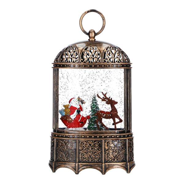 Carillon Lanterna Led Casa con Acqua che gira Natale 2023 Timstor
