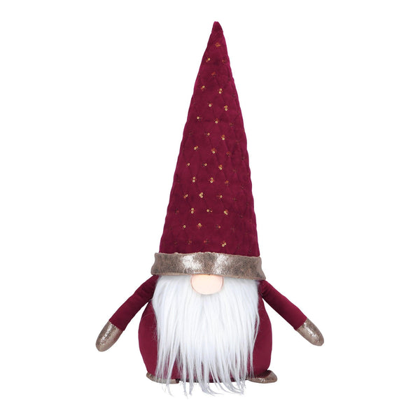 Decoro Gnomo con Led in Tessuto  Natale 2023 Timstor