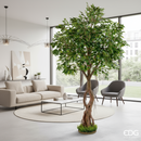 EDG Enzo De Gasperi | Pianta artificiale Ficus Beniamino con Zolla