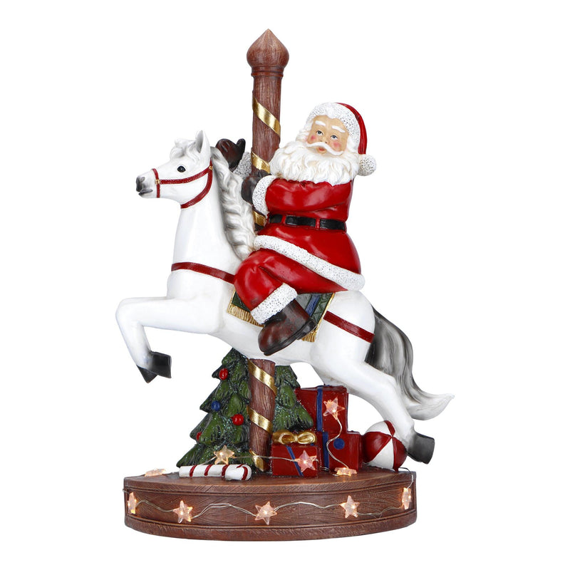 Carillon Led Babbo Natale Poly Giostra Natale 2023 Timstor