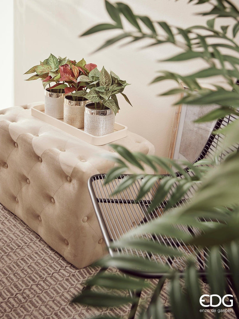 Fiore artificiale con ramo Caladium Chic H. 45 cm. EDG Enzo De Gasperi