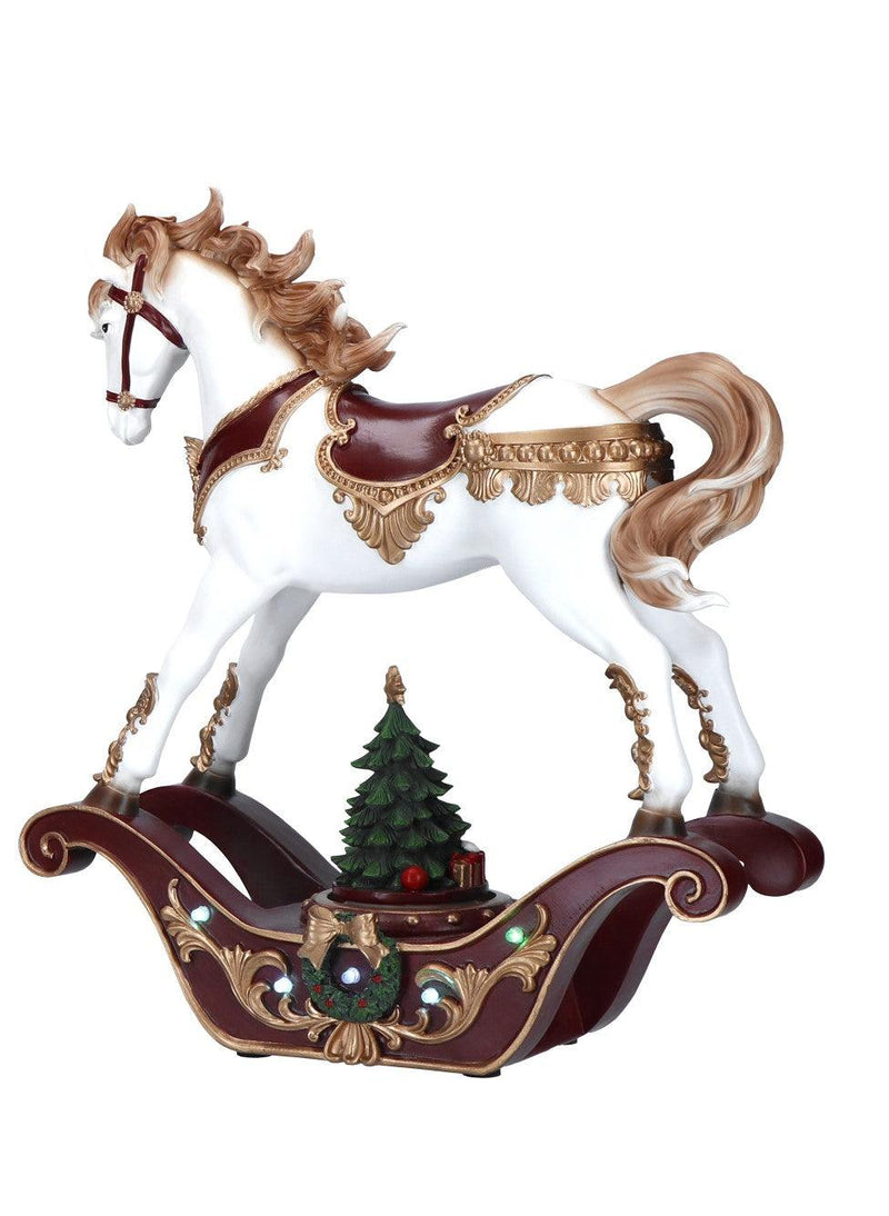Carillon Led Cavallo a dondolo Poly Natale 2023 Timstor