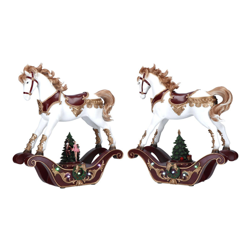 Carillon Led Cavallo a dondolo Poly Natale 2023 Timstor