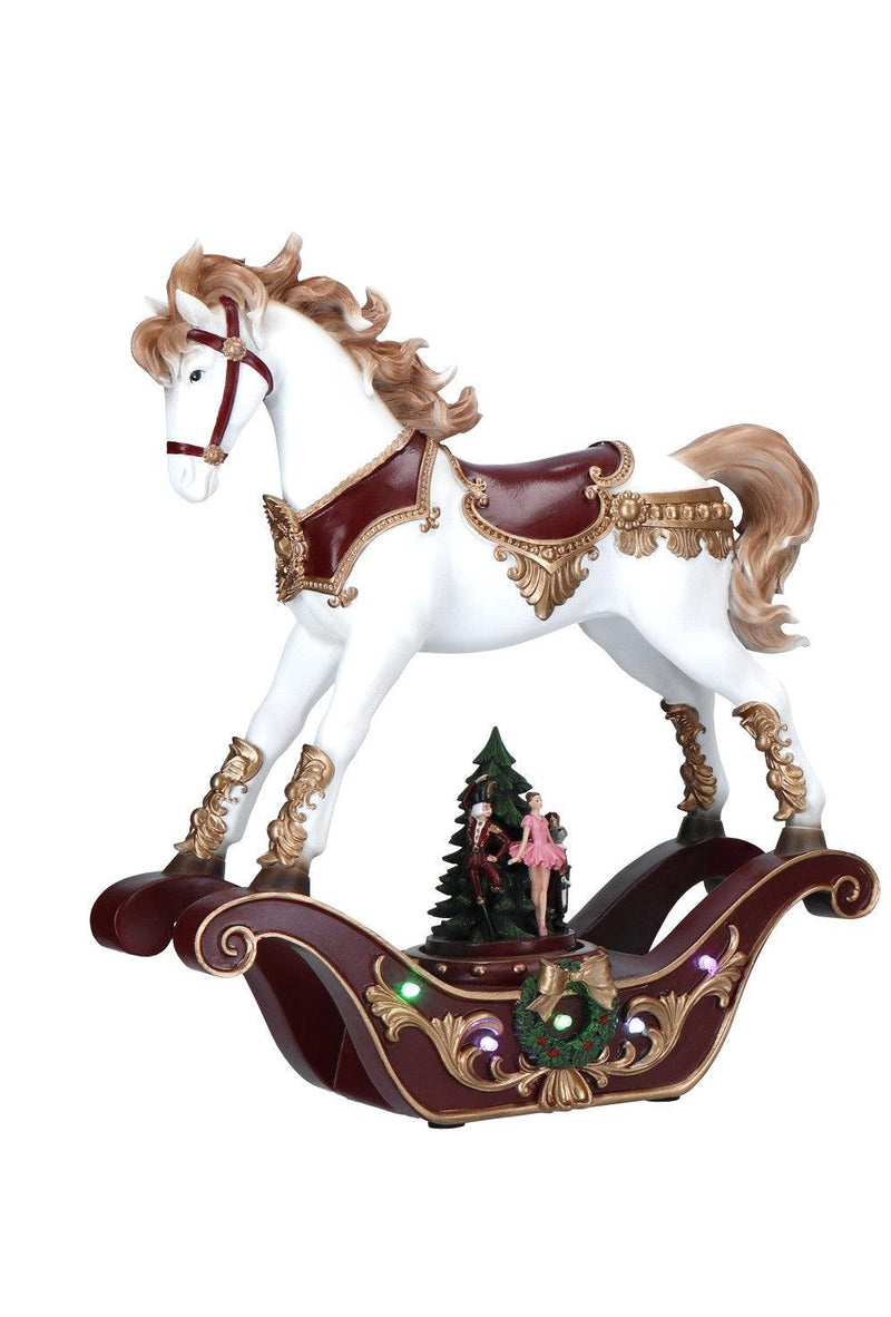 Carillon Led Cavallo a dondolo Poly Natale 2023 Timstor