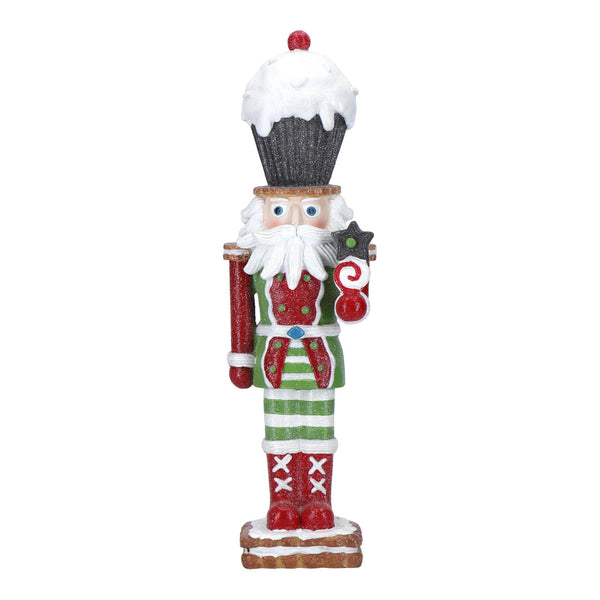 Decoro Schiaccianoci Cupcake Poly H.32 cm. Natale 2023 Timtsor