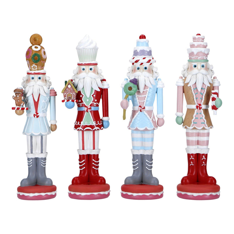 Decoro Schiaccianoci Candy Cake Poly H. 32 cm. Natale 2023 Timtsor