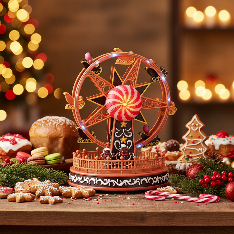 Timstor Carillon Ruota Paronamica Animata con Led e Candy 🎄 Natale 2025
