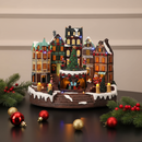 Timstor Carillon Villaggio di Natale con Personaggi e Led in Poliresina 🎄 Natale 2025