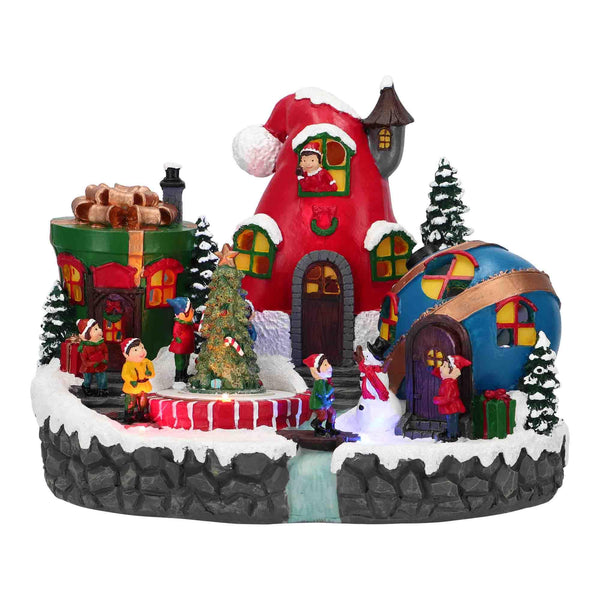 Timstor Carillon Villaggio Animato con Elfi e luci Led 🎄 Natale 2024