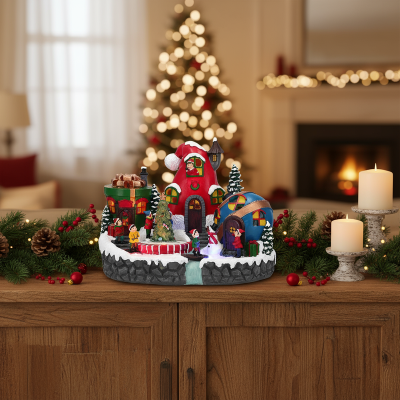 Timstor Carillon Villaggio Animato con Elfi e luci Led 🎄 Natale 2025