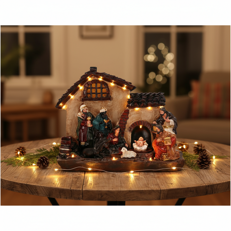 Timstor Nativita' in Resina con  luci Led 🎄 Natale 2025