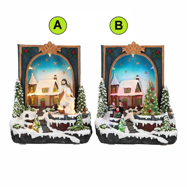 Timstor Villaggio con Personaggi e Chiesa con Luci Led 🎄 Natale 2025