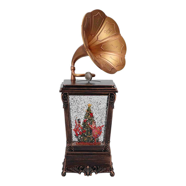 Timstor Water Ball Grammofono con Schiaccianoci e Ballerina, con luci Led 🎄 Natale 2024
