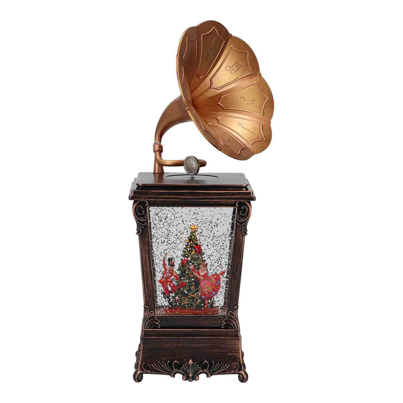 Timstor Water Ball Grammofono con Schiaccianoci e Ballerina, con luci Led 🎄 Natale 2024