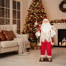 Timstor Babbo Natale h. 180 cm con Orsacchiotto e Doni  su Base  🎄 Natale 2025