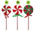 Timstor Lollipop Decoro in Tessuto 🍭 con Fiocco 🎄 Natale 2024