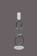 Galbiati Milano | Candeliere 4 anelli in vetro borosilicato Chains & Rings