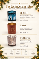 EDG Enzo De Gasperi | Portacandela a bicchiere in vetro - 3 Decori