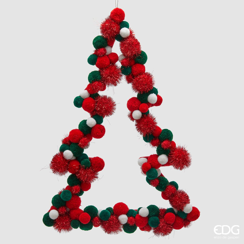 EDG Enzo De Gasperi | Decoro pino pompon da appendere Natale 2025