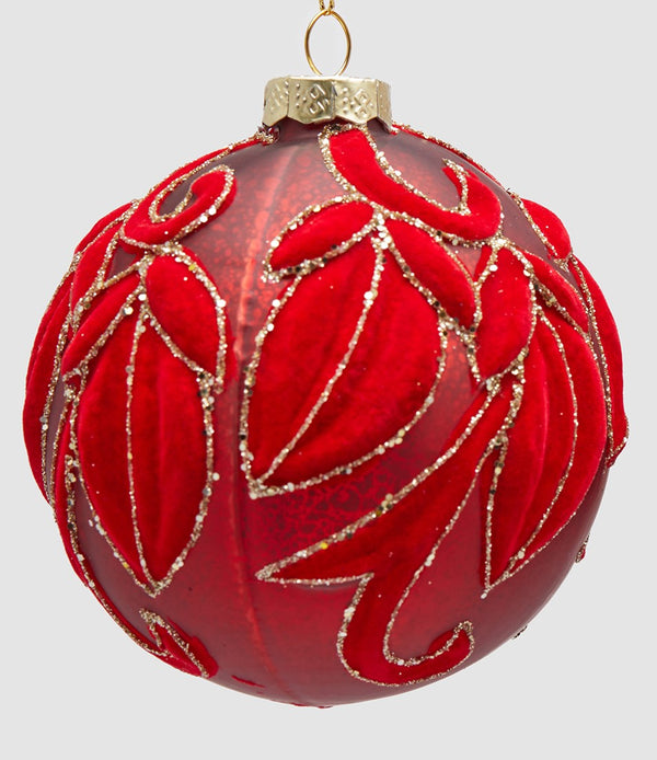 EDG Enzo De Gasperi | Palla decorativa velvet in vetro Natale 2025