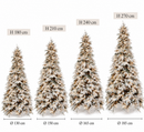 Fiori di Lena | Albero di Natale Innevato Mont Blanc con LED – 4 Altezze