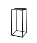 Tavolino Stand in metallo e pietra naturale L'Oca Nera