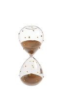 Galbiati Milano | Clessidra a pois con sabbia in vetro borosilicato Incanto Dorato