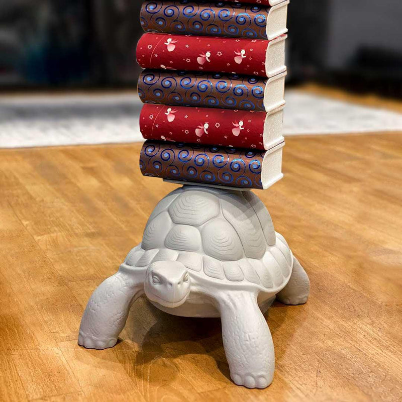 Libreria in polietilene Turtle Carry bianca QEEBOO