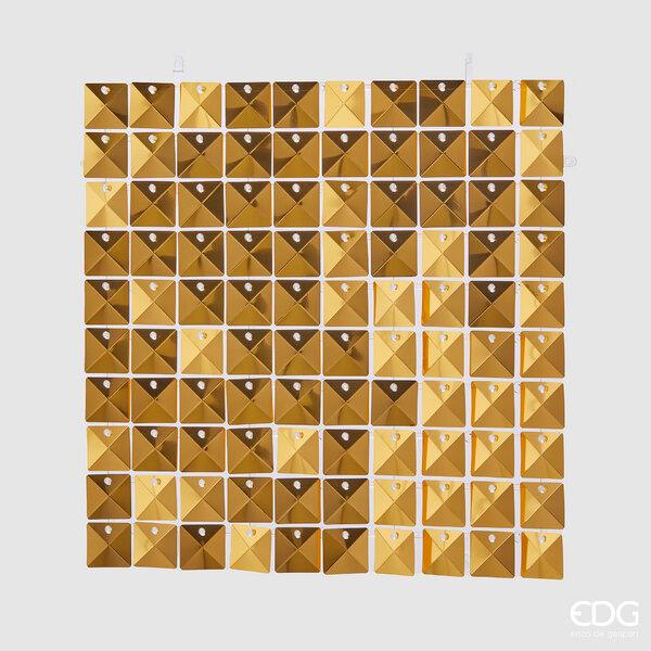 Enzo De Gasperi Tenda Glitter Spicchi Quadrato 30x30cm Natale 2024