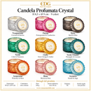 EDG Enzo De Gasperi | Candela Profumata Crystal in Vetro H 8,5 cm - 9 Colori