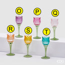 EDG Enzo De Gasperi Portacandela Stelo Tulip in Vetro