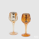 Enzo De Gasperi Portacandela Calice in Vetro Natale 2025